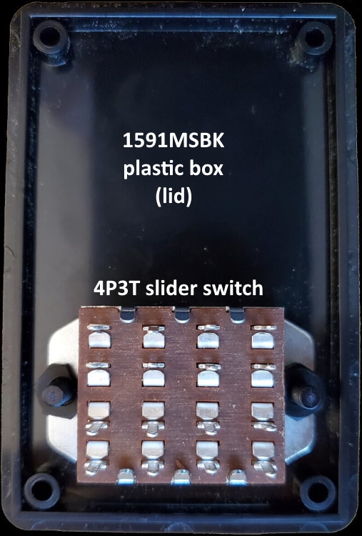 Switch mounted on switchbox lid