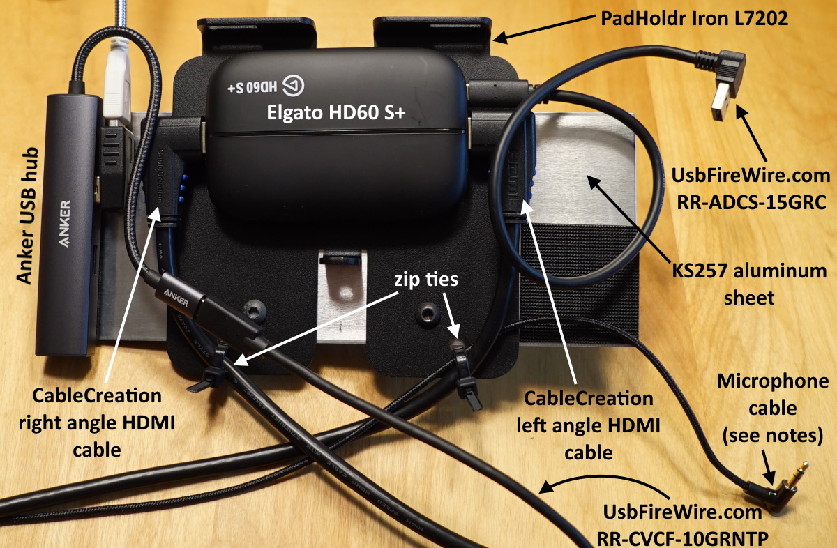 Video and USB cabling